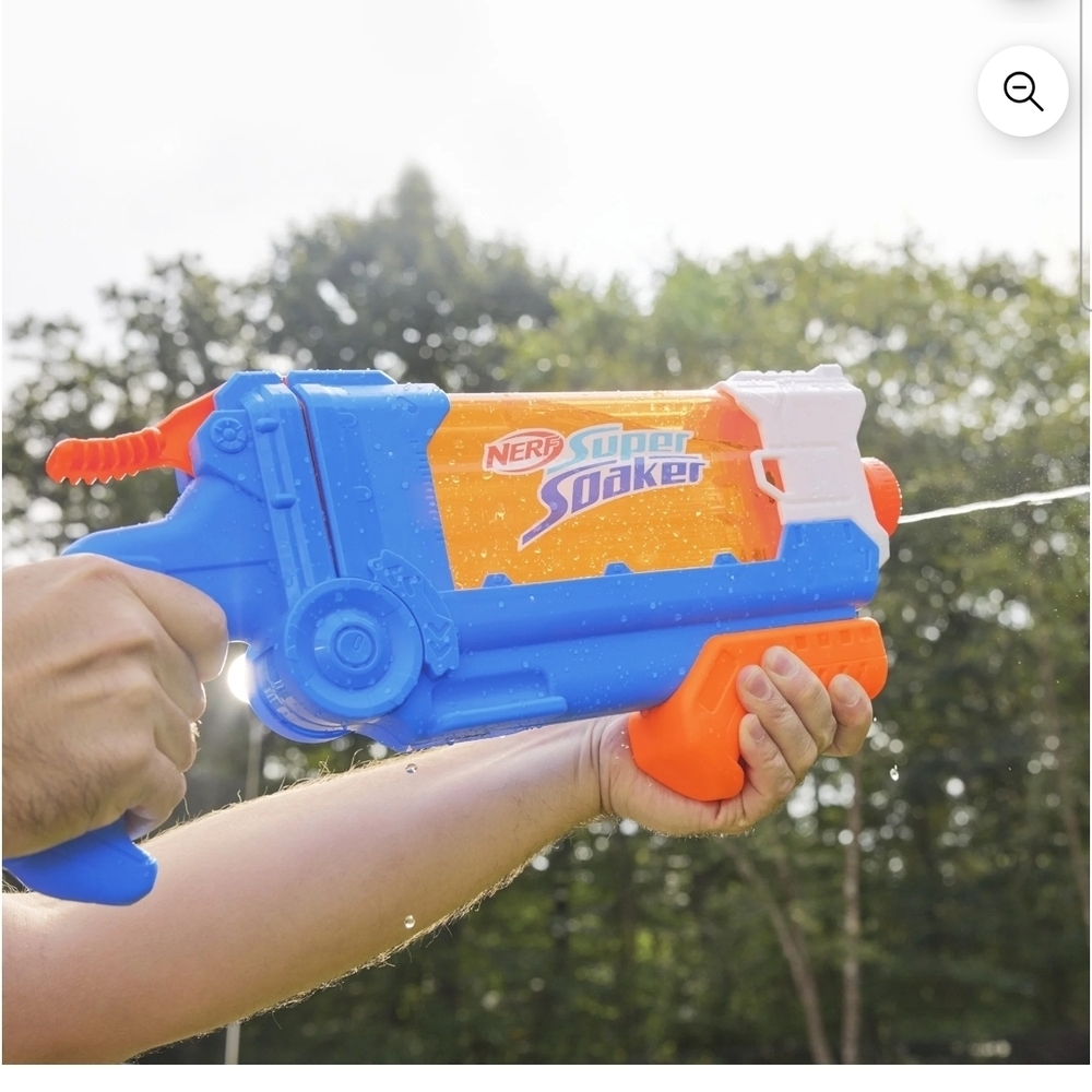 NERF Super Soaker Flip Fill Water Blaster - Blue and Orange - Picture 4 of 12